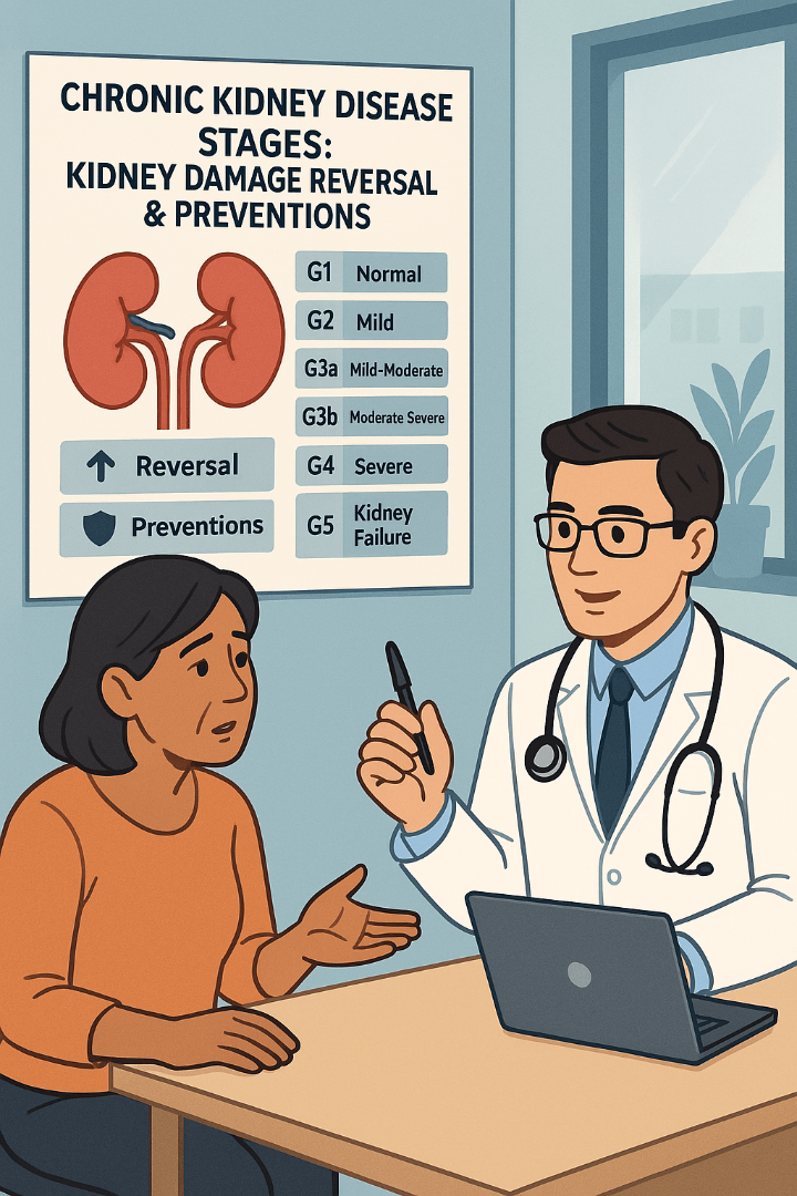 Chronic Kidney Disease Stages: Kidney Damage Reversal & Preventions